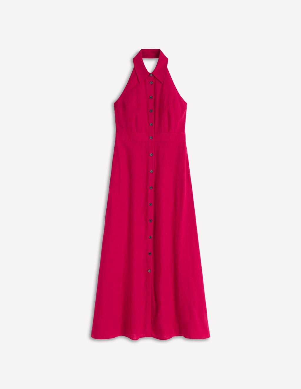 Eva Halter Linen Maxi Dress-Pomegranate